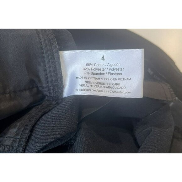 NWT The Limited Tailored Shorts Womens Black 4 Chino Dressy Classic Classy Work - Picture 6 of 6